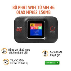 Phát Wifi Từ Sim 4G OLAX MF982 LCD