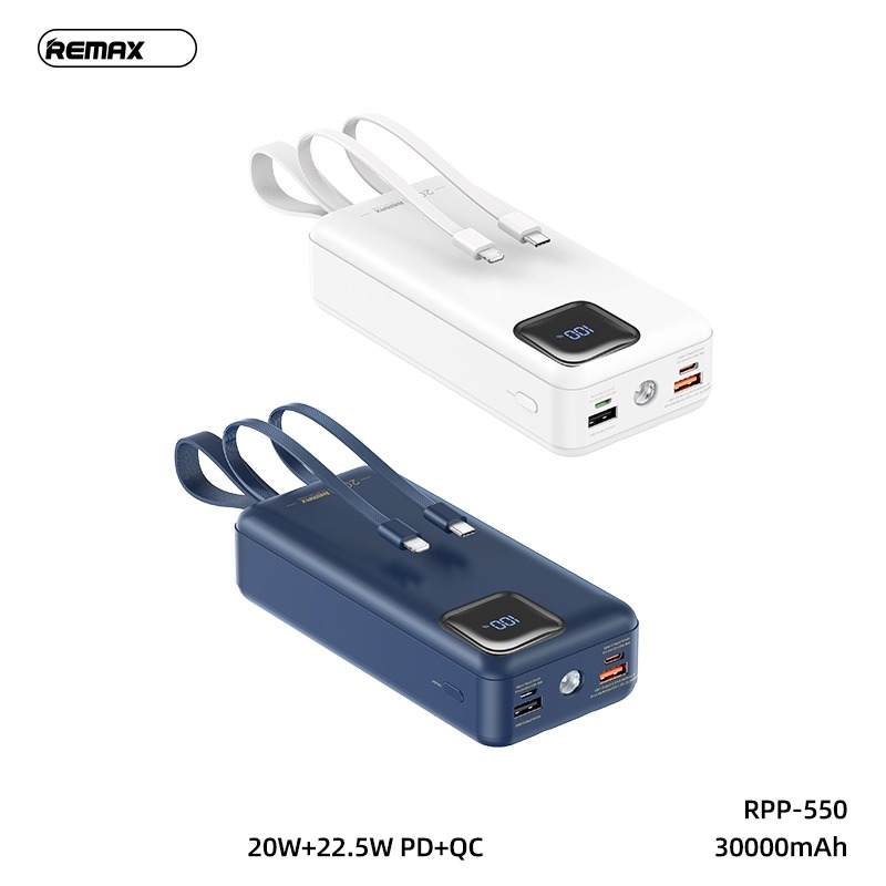 Pin Sạc Dự Phòng Sạc Nhanh 22.5W Remax RPP-550 30.000mAh