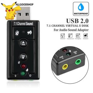 Đầu cắm USB ra Sound 7.1 (Cam/Đen) VSP