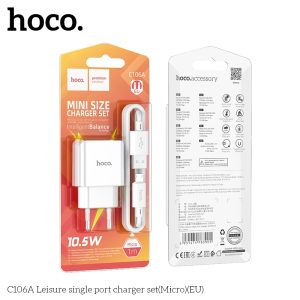 Bộ Sạc Nhanh 10.5W HOCO C106M Micro