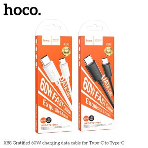 Cáp Sạc Nhanh 60W 2 đầu Type-c Hoco X88