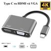 Cáp Type-c ra HDMI và VGA (HH)