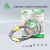 Cáp Usb máy in 2.0 VSPTECH (dây xám) 10M