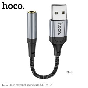 Cáp Chuyển USB Ra Tai Nghe 3.5mm Hoco LS36 12cm