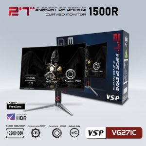 MÀN HÌNH CONG VSP VG271C 27INCH (1500R, FULLHD, 165HZ, HDMI, DP)