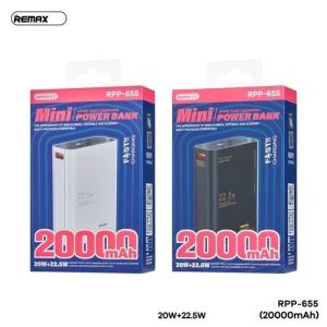 Pin Dự Phòng Sạc Nhanh 22.5W Remax RPP-655 20.000mAh