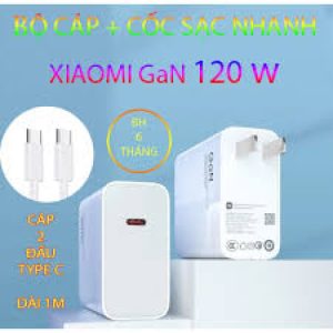 Bộ Sạc Siêu Nhanh Xiaomi GaN 120w Type-C Fullbox