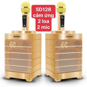 Loa Karaoke SD-128 Cảm Ứng (2 Cái Loa Kèm 2 Mic)