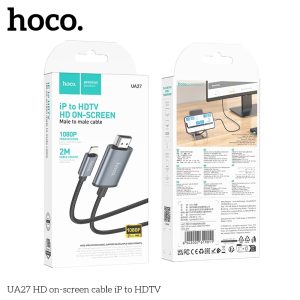 Cáp chuyển Hoco UA27 Lightning sang HDMI 1080p dài 2m