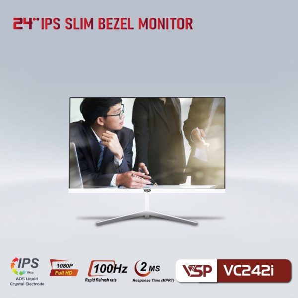 Màn Hình VSP 24inch Tràn Viền Mỏng VC242i - 100Hz - 2Ms (đặt trước 2 tiếng)