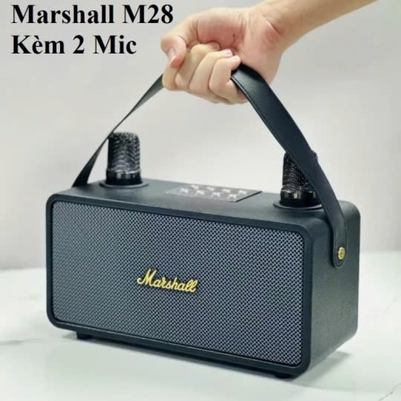 Loa Bluetooth Karaoke Marshall M28 Kèm 2 Mic