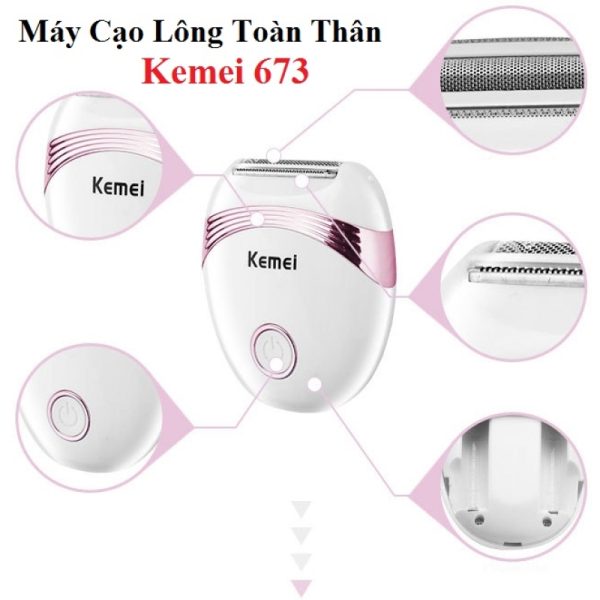 Máy Cạo Lông Toàn Thân Kemei 673