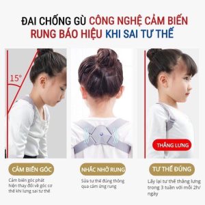 Đai điều chỉnh gù lưng thông minh cho bé