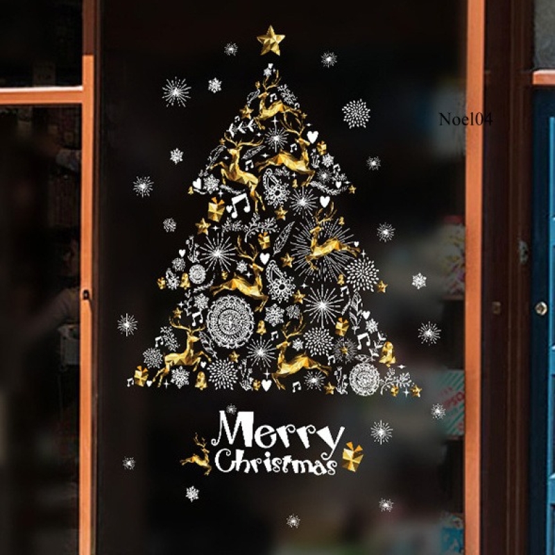 Decal Dán Trang Trí Cây Thông Noel XH9293 (60x90cm)