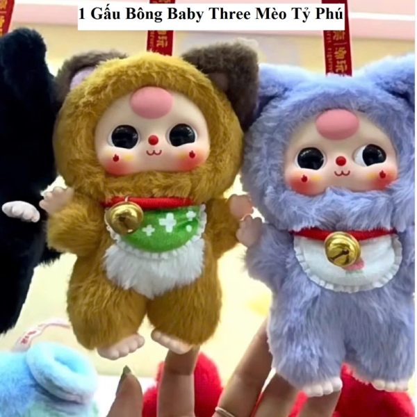 1 Gấu Bông Baby Three Mèo Tỷ Phú