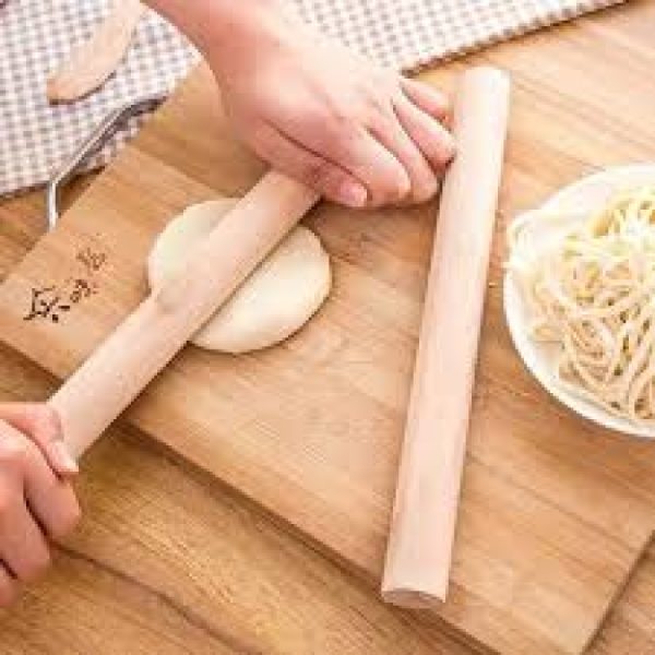 Cây Lăn Bột Bánh Bằng Gỗ Dài 24cm