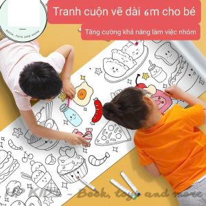 Cuộn Tranh Tô Màu 6M x 30cm