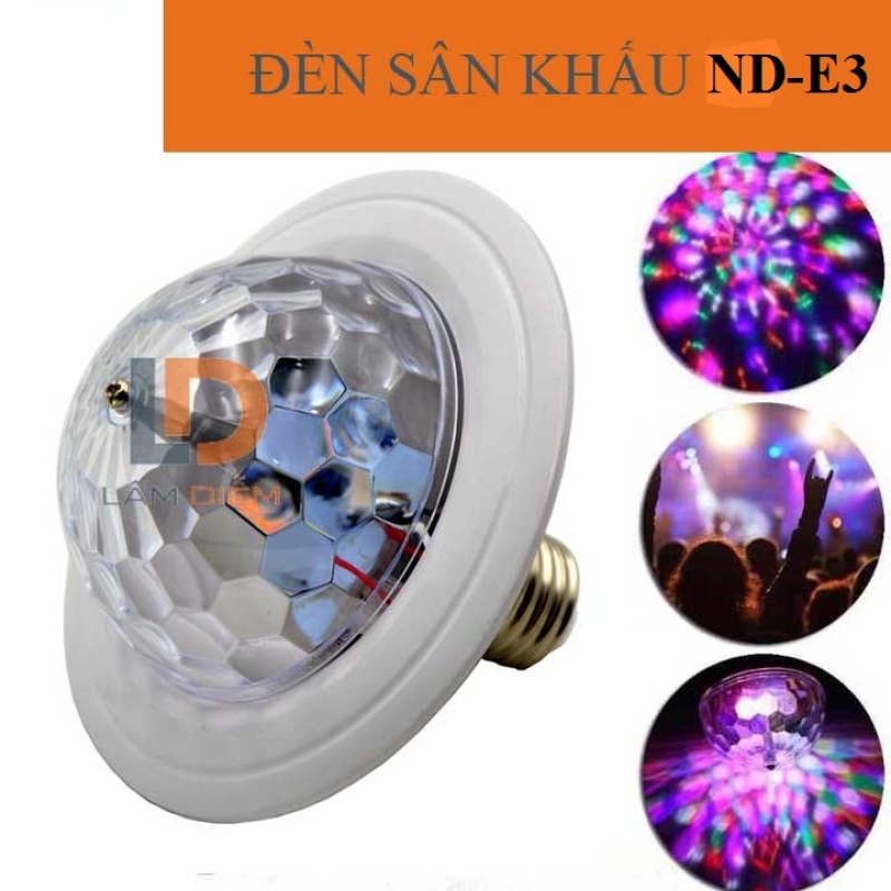 Đèn Led Sân Khấu Xoay 7 Màu ND-E3