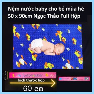 Nệm Nước Baby Cho Bé Mùa Hè  50 X 90cm Ngọc Thảo Full Hộp