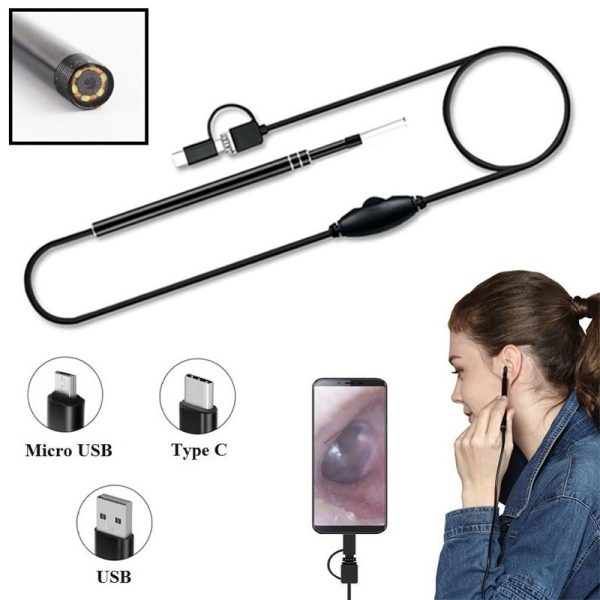 Cây Lấy Ráy Tai Có Đèn Soi Camera Kết Nối Điện Thoại, Máy Tính - LINH ...