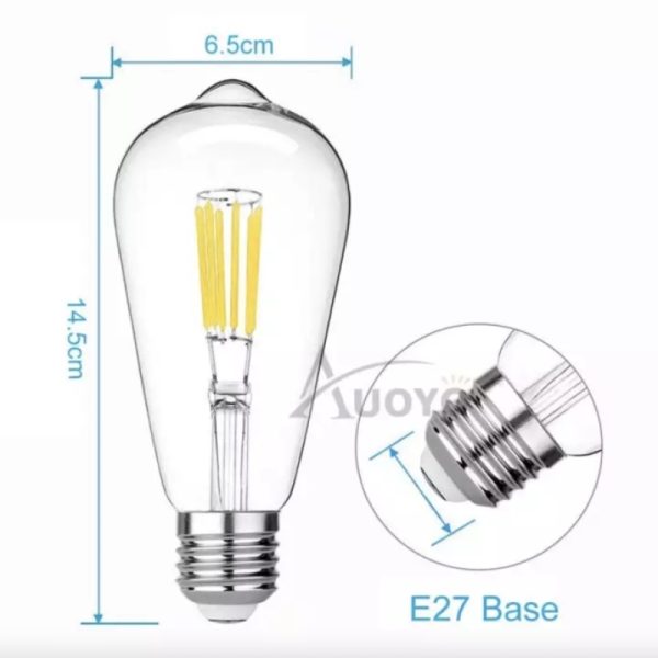 Bóng Đèn led Edison ST64 4W Sáng Vàng