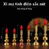 Cặp Đèn Thờ Đế Vàng Bóng Đỏ 5.8 X 18cm (Nhỏ)