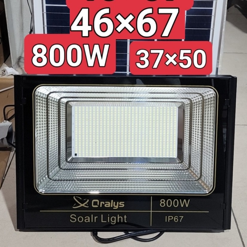 Đèn Pha Năng Lượng Mặt Trời ORALYS 800w Hàng Cty (Đặt Trong Ngày)