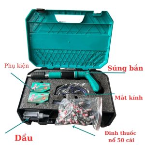 Máy Bắn Đinh Bê Tông (Kèm Phụ Kiện) Kèm 50 đinh