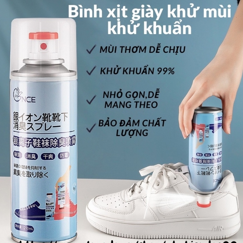 Chai Xịt Khử Mùi Chống Khuẩn Giày Nhật Bản