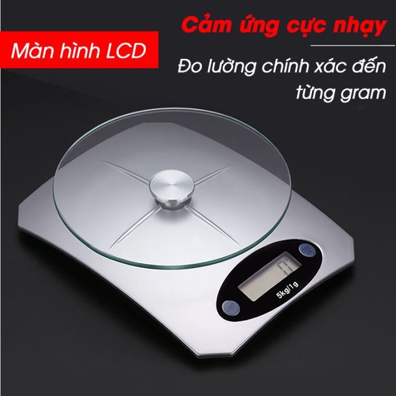 Cân Nhà Bếp Bạc Kính KE-5