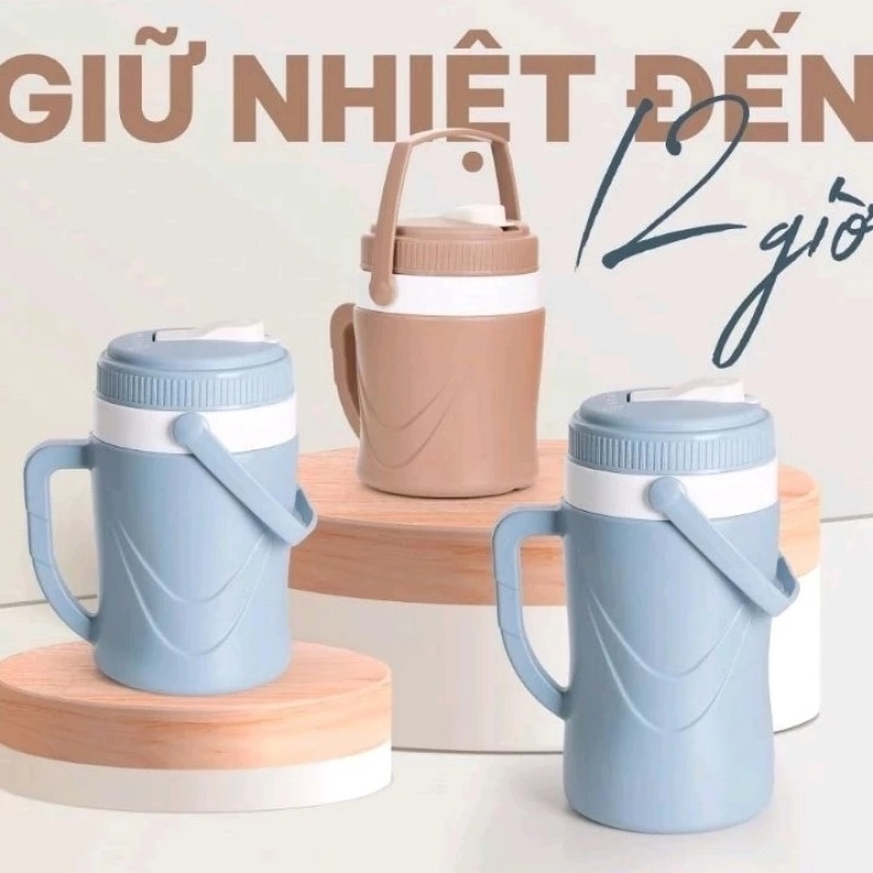 Bình Giữ Nhiệt Vỏ Dày Hokori Việt Nhật 2 Lít 0118