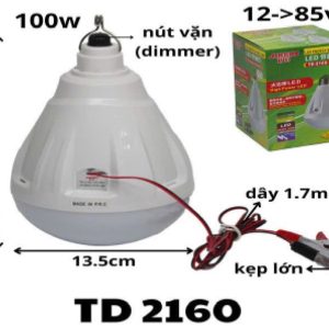 Bóng đèn Tròn Kẹp Bình 12v-85v TD-2160 100w