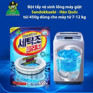 Bột Tẩy Lồng Vệ Sinh Máy Giặt 450g Mẫu Mới