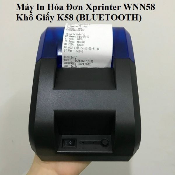 Máy In Hóa Đơn Xprinter WNN58 Khổ Giấy K58 (BLUETOOTH) VH