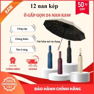 Cây Dù 24 Nan Gấp Gọn đóng Mở Tự động