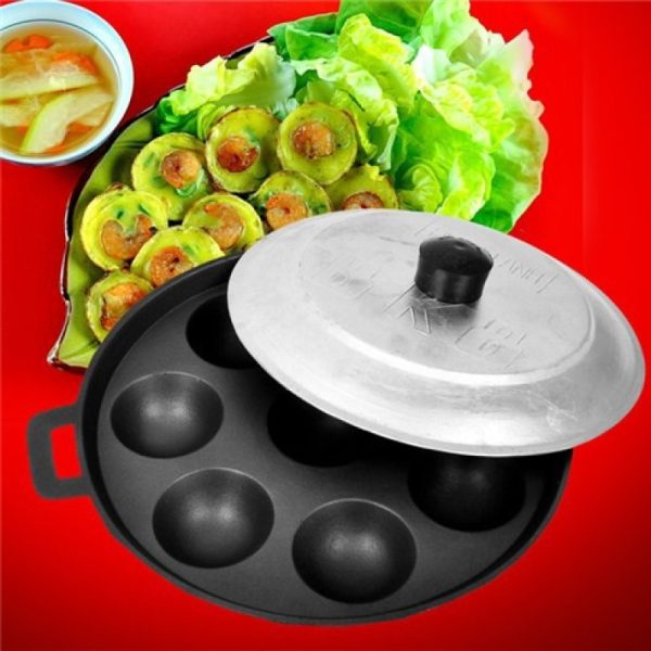 Chảo Đổ Bánh Khọt 8 Khuôn