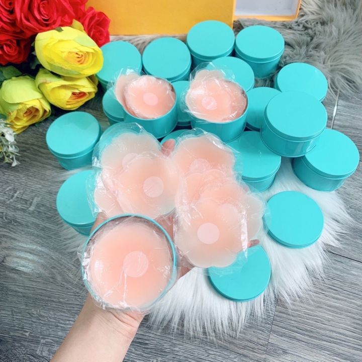 Combo 4 cặp dán ngực hộp thiếc Nipple Silicone | Lazada.vn