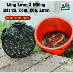 Lồng Bẫy Tôm, Cua, Cá, Lươn, Trạch 3 cửa///