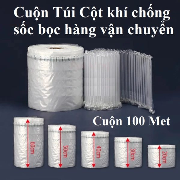 Cuộn Túi Cột Khí Chống Sốc 40cm X 100M