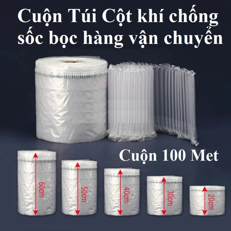 Cuộn Túi Cột Khí Chống Sốc 30cm X 100M