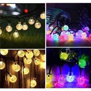 Dây Đèn Led Bi Bọt 3,5m-4M Chớp Đủ Màu/ Sáng Vàng