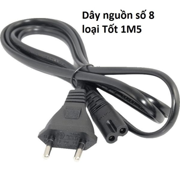 Dây Nguồn Số 8 Dài 1M5 (loại Rẻ)