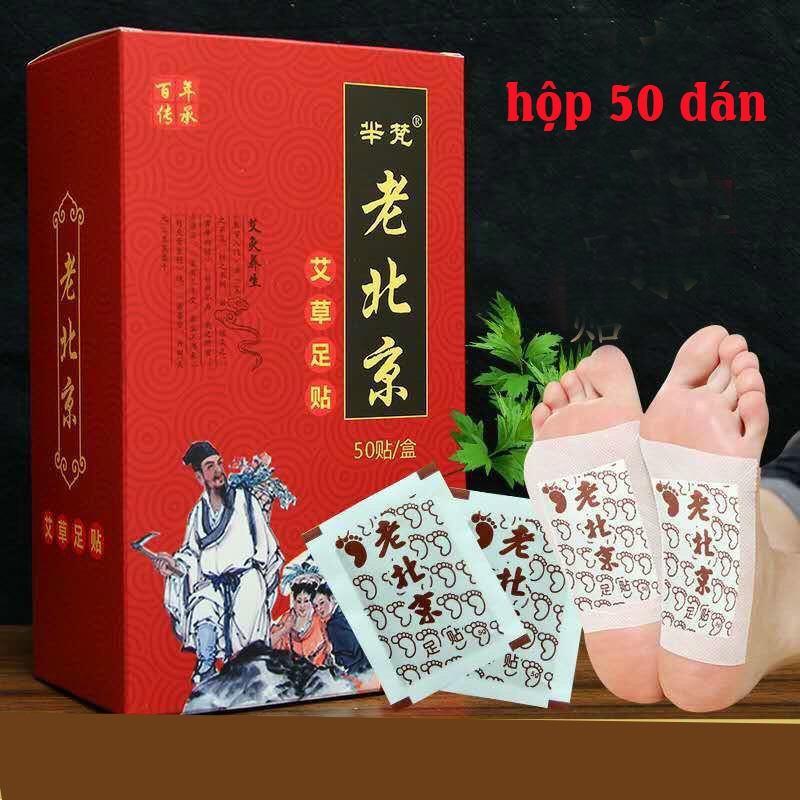 Hộp 50 Miếng Dán Chân Ngải Cứu Thải Độc