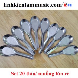 Set 20 thìa/ muỗng lùn rẻ 13cm