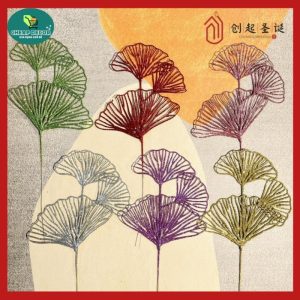 Cành Lá Rẻ Quạt Nhủ Kim Tuyến 40cm