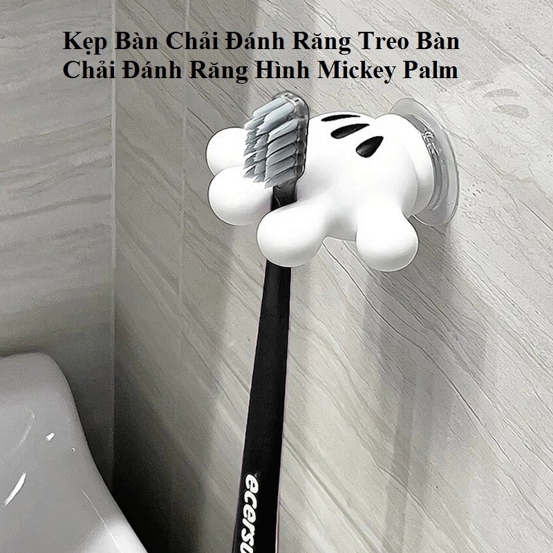 Kẹp Bàn Chải Đánh Răng Treo Bàn Chải Đánh Răng Hình Mickey Palm