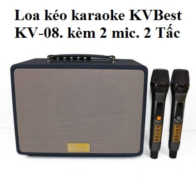 Loa Kéo Karaoke KVBest KV-08. Kèm 2 Mic. 2 Tấc (đặt Trong Ngày)