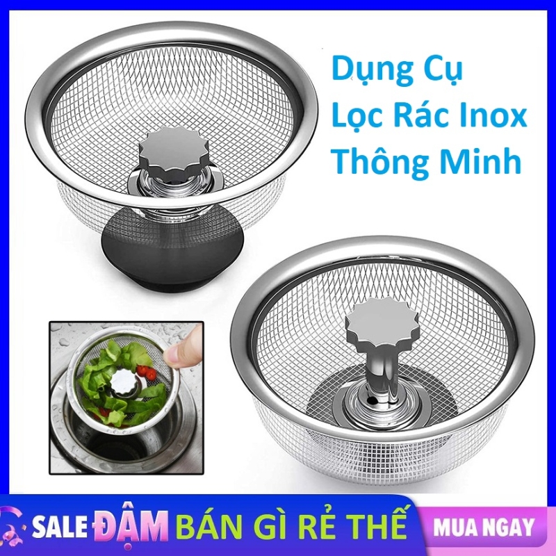 Lọc Rác Bồn Rửa Chén Hình Tròn Inox