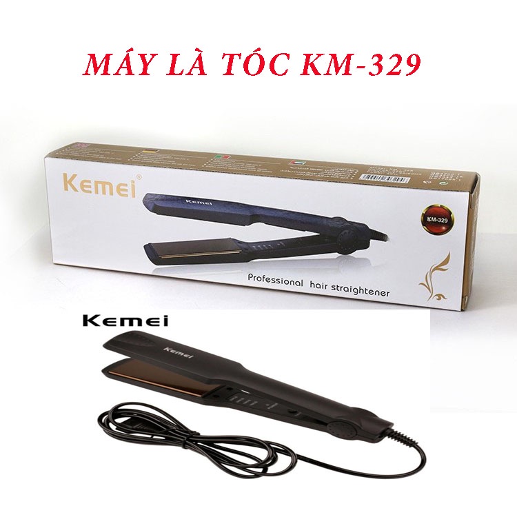 Máy ép tóc chỉnh nhiệt Kemei KM 329 4 mức chỉnh nhiệt có chức năng: tạo  kiểu tóc - là thẳng tóc | Shopee Việt Nam