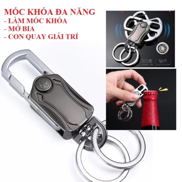 Móc khóa Inox Cao Cấp 3 Chức Năng